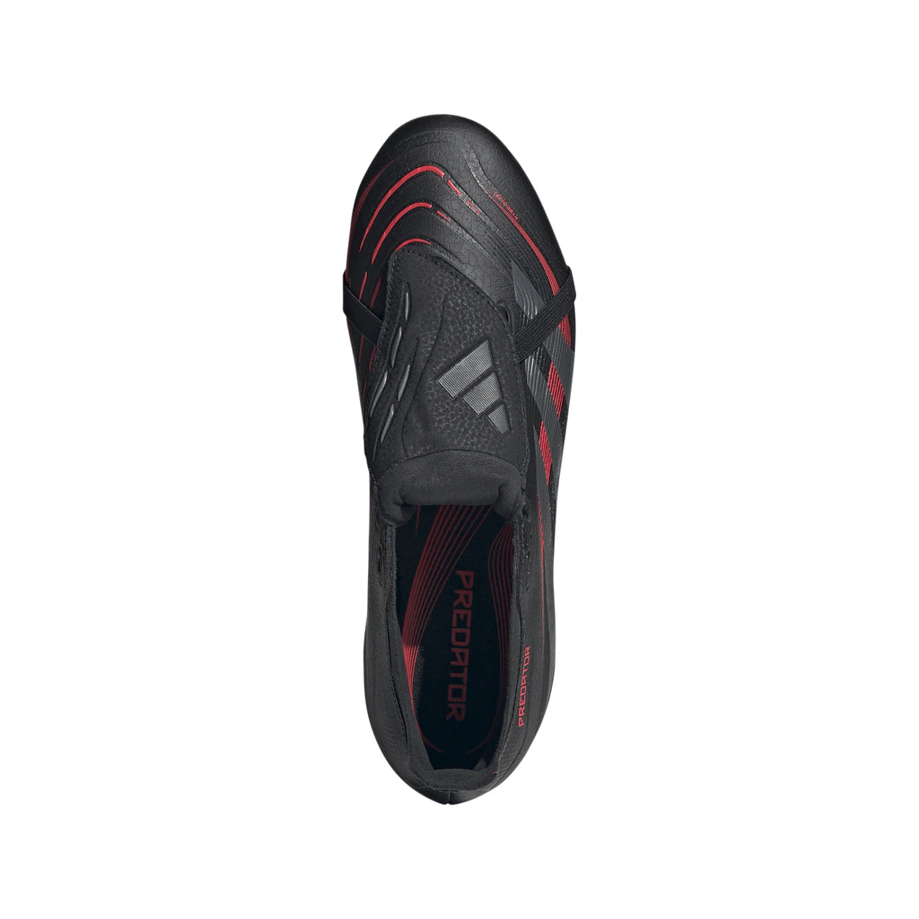 adidas Predator League Fold Over Tongue Firm Multi Ground Boots Black Red