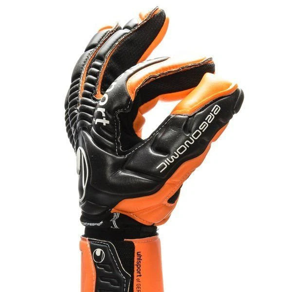 Uhlsport Ergonomic HN Soft Support Frame Goalkeeper Gloves Orange Black