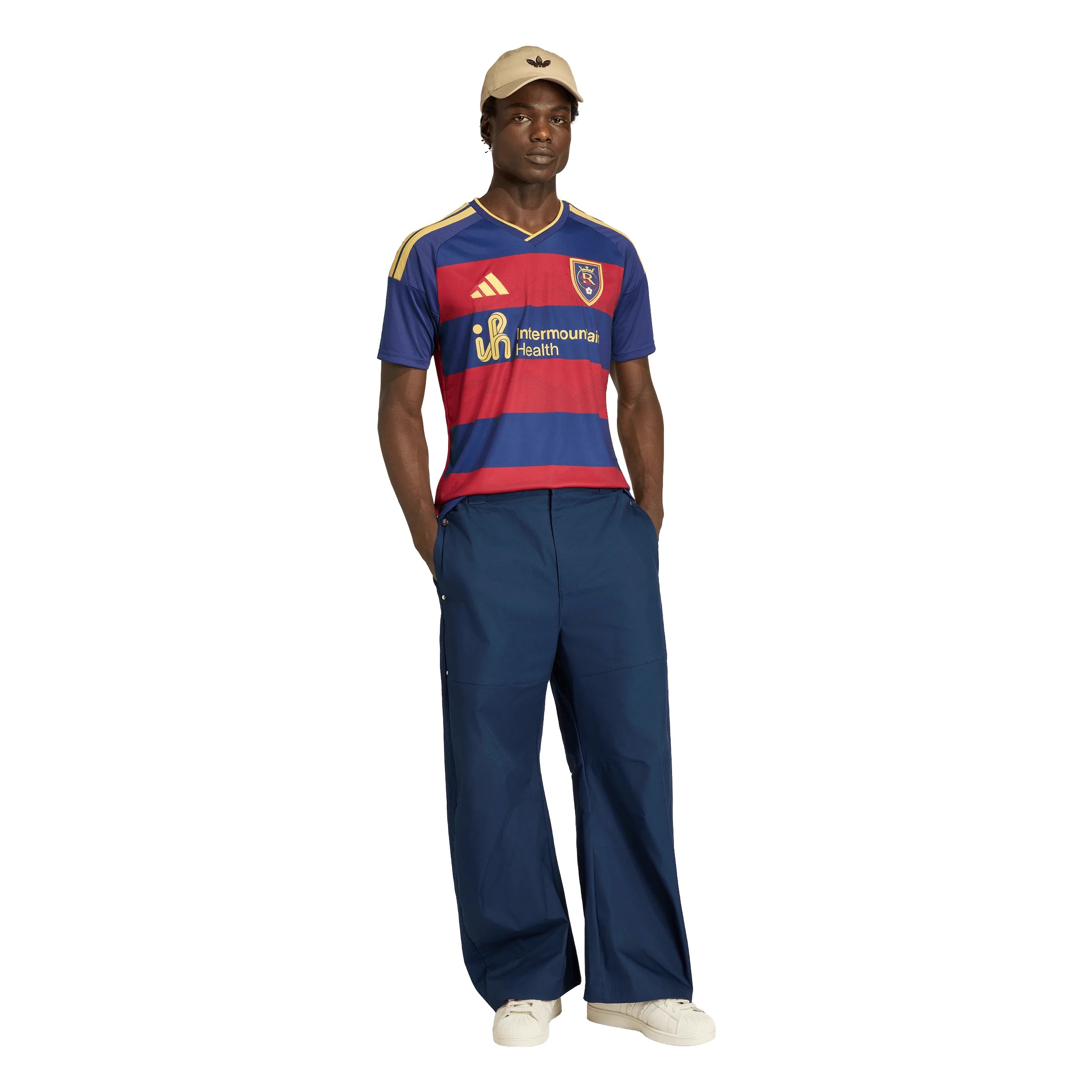 adidas Real Salt Lake Home Mens Soccer Jersey 26 27 Red Blue