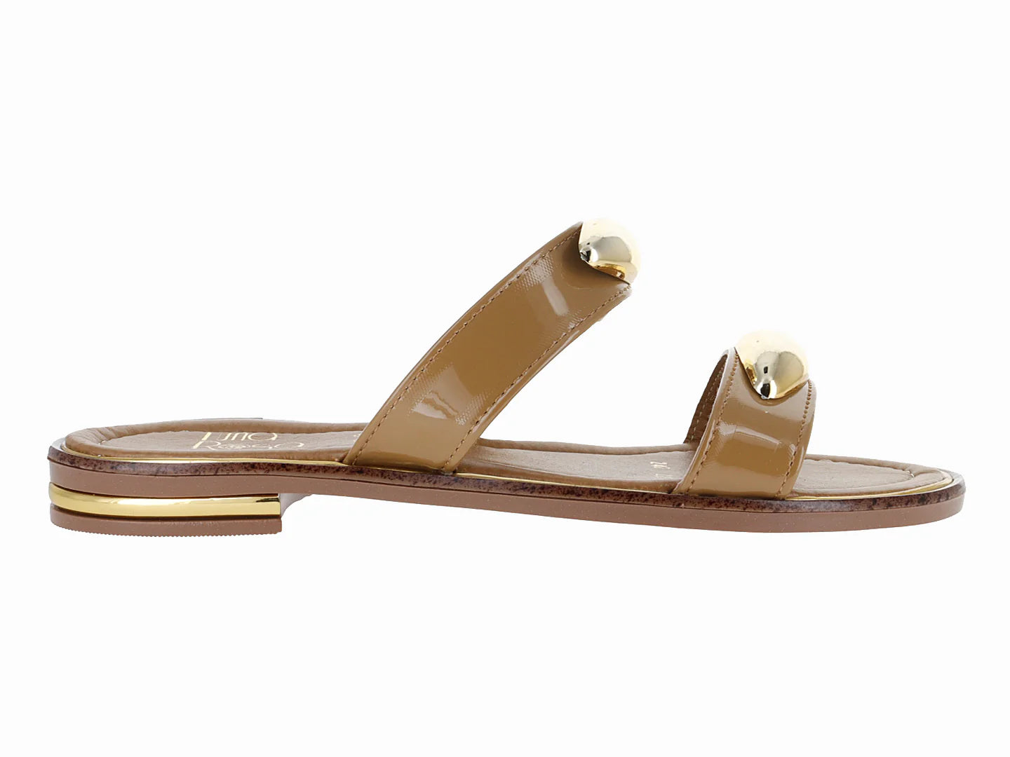 Sandalias Luna Rosa Color Natural de Charol para Mujer