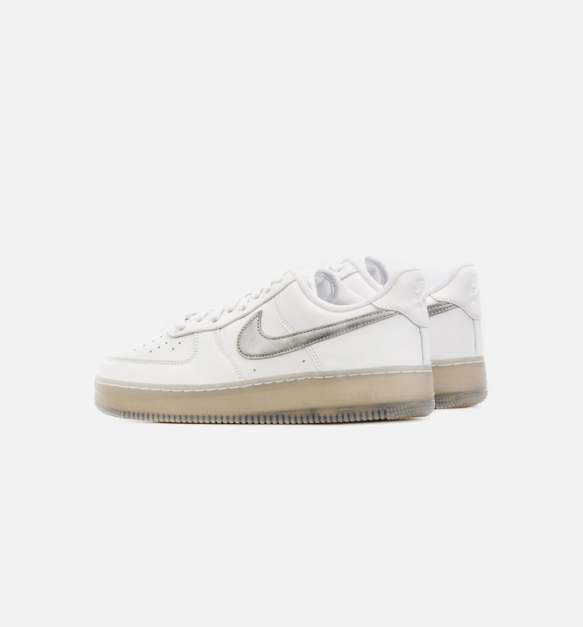 Air Force 1 Low PRM White Metallic Mens Lifestyle Shoe White Grey