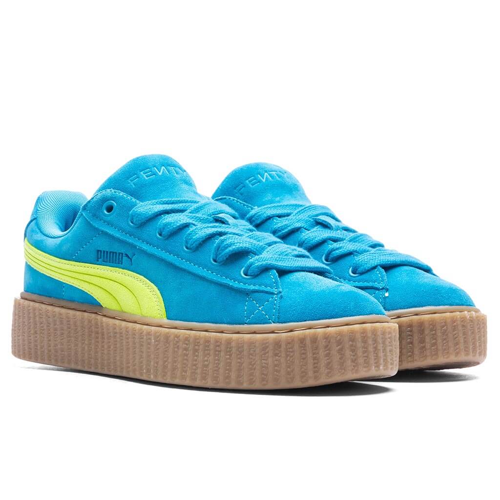Womens Puma x Fenty Creeper Phatty Speed Blue Lime Pow Gum
