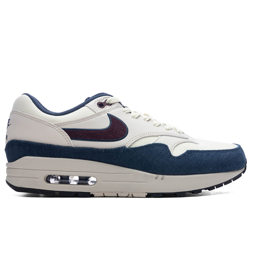 Air Max 1 Coconut Milk Burgundy Crush Armory Navy