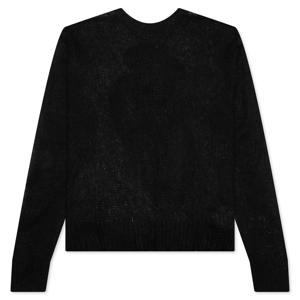 S Loose Knit Sweater Black