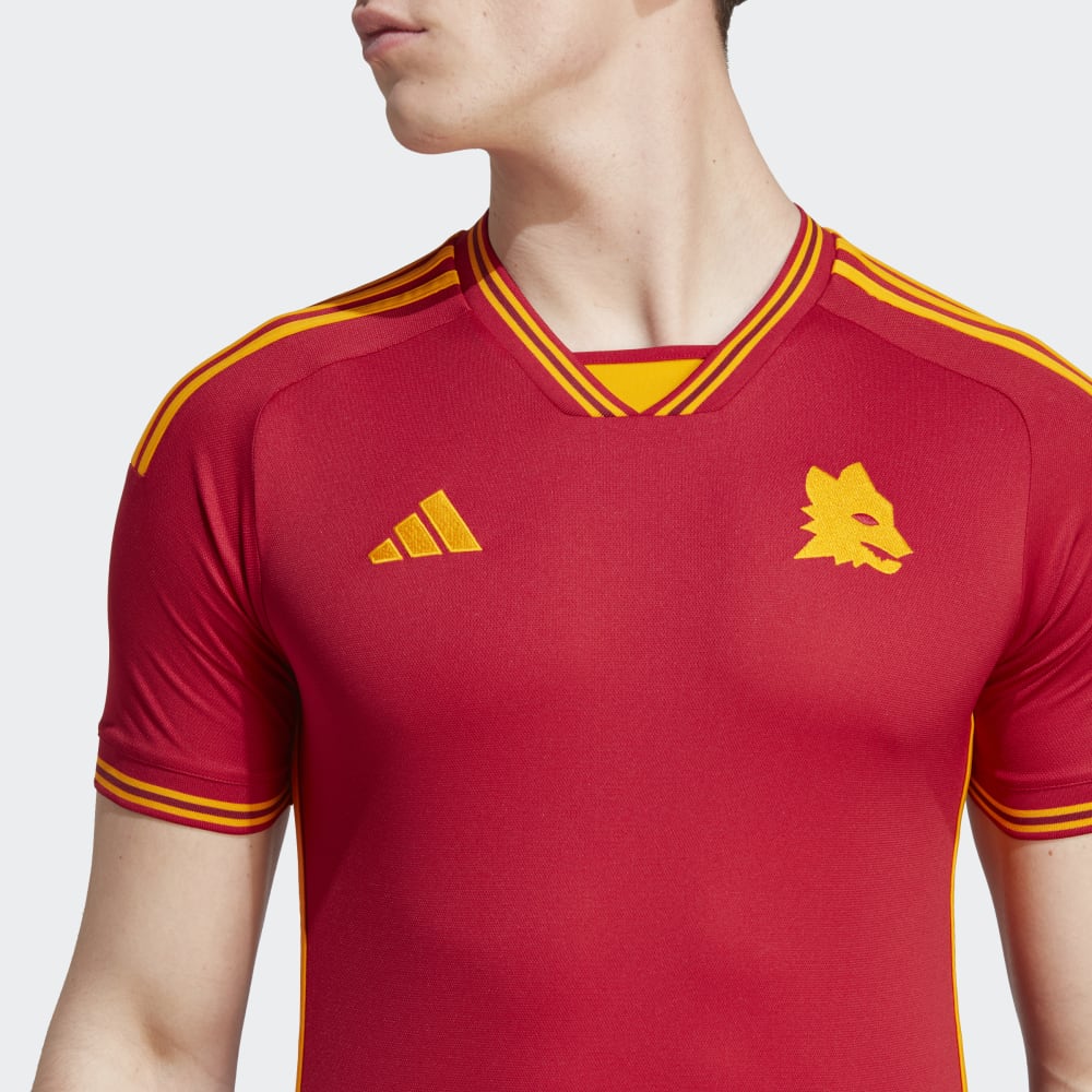 adidas Mens AS Roma Home Jersey 23