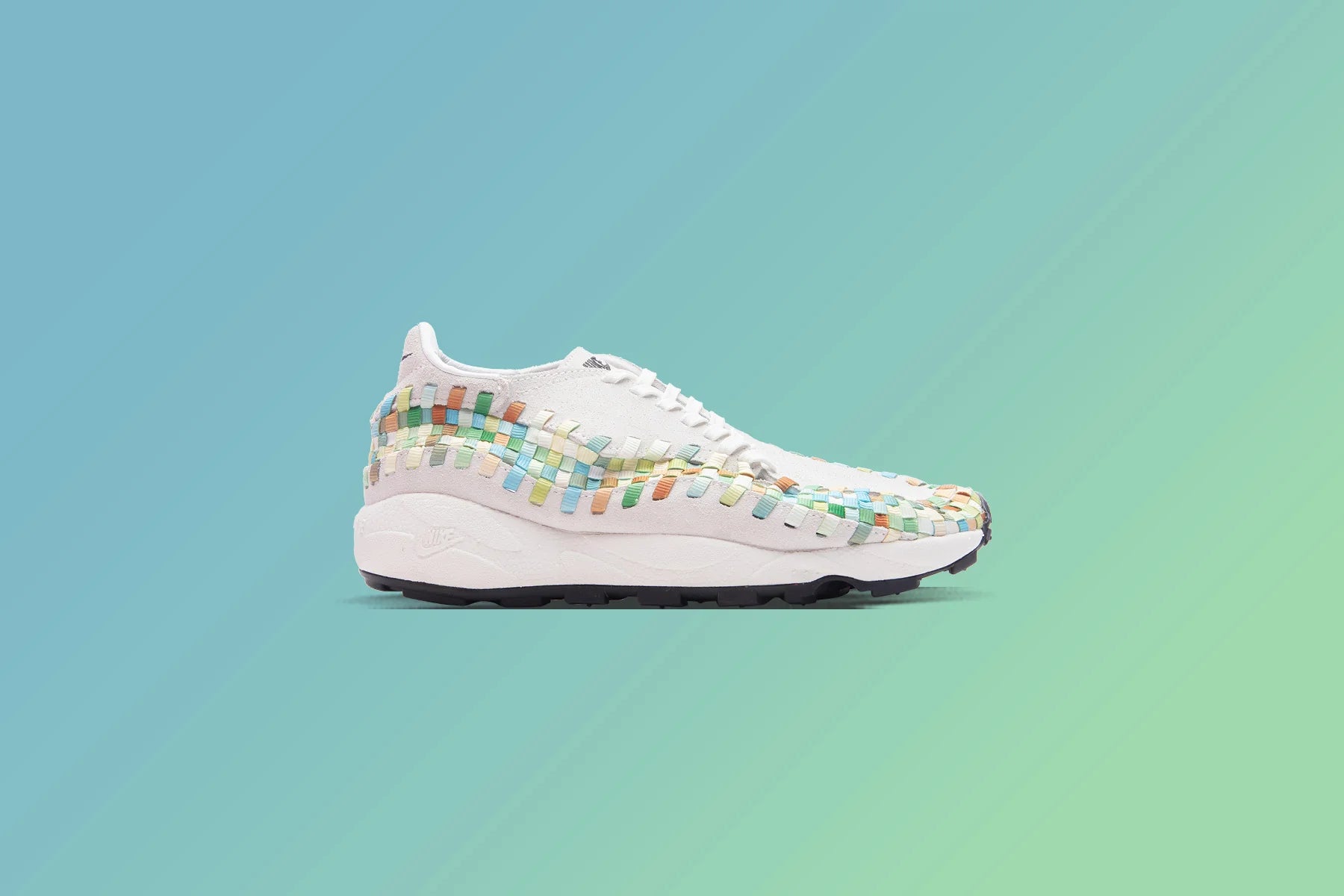 Womens Air Footscape Woven Summit White Black Multi Color