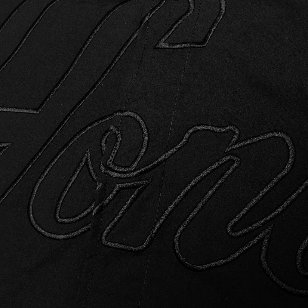 Nylon Bomber Jacket Black