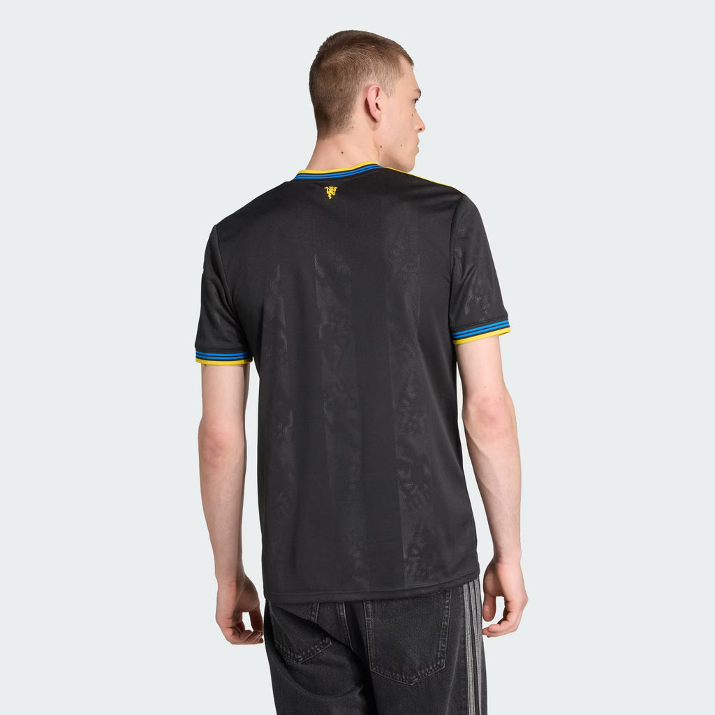 adidas Mens Manchester United Third Jersey 25 26 Black