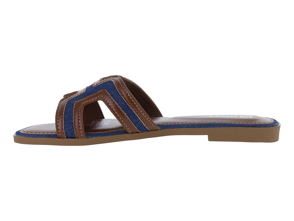 Sandalias ROZE Color Brown Navy para Mujer