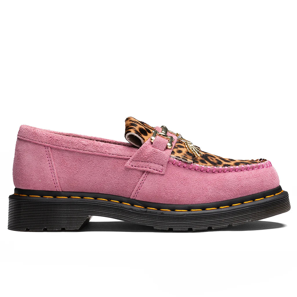 Adrian Bone Snaffle Fondant Pink Archive Leopard