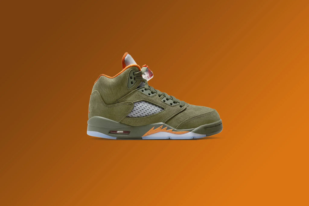 Air Jordan 5 Retro Olive GS Army Olive Solar Orange