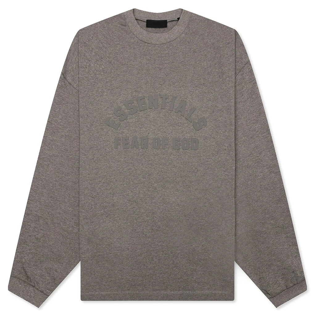 Heavy Long Sleeve Tee Heather Grey