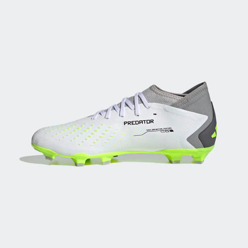 adidas Predator Accuracy3 FG Firm Ground Soccer Cleats White Black Lucid Lemon