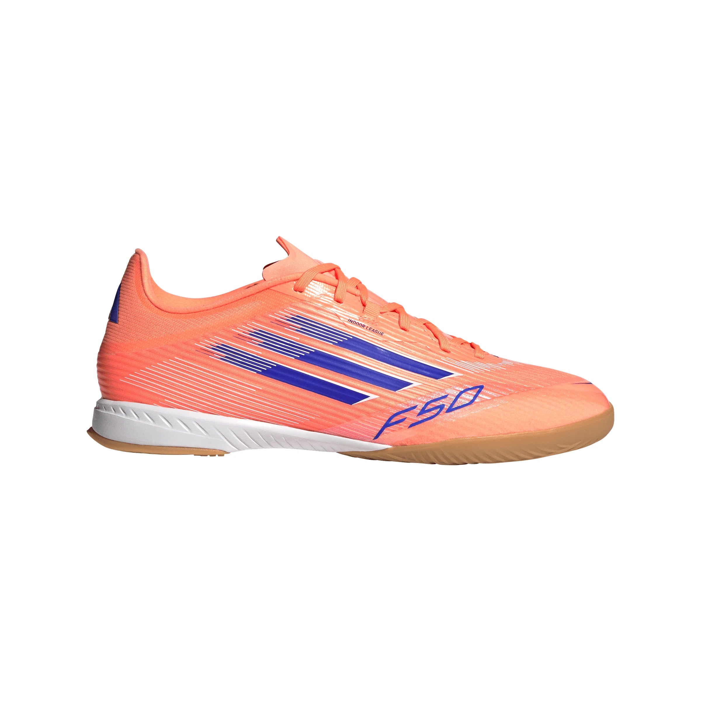 adidas F50 League IN Mens Soccer Shoes Orange Blue White