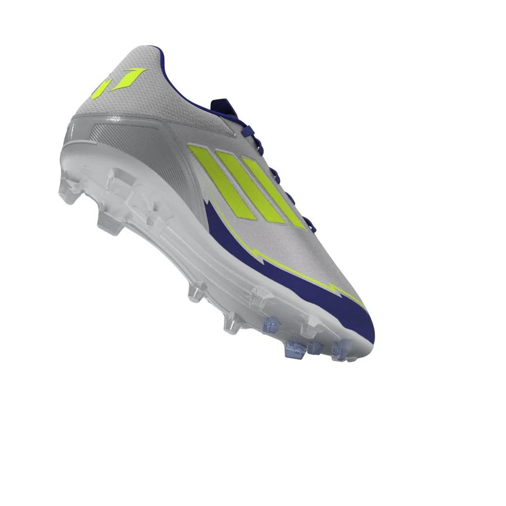 adidas F50 League Messi Firm Multi Ground Boots Silver Yellow