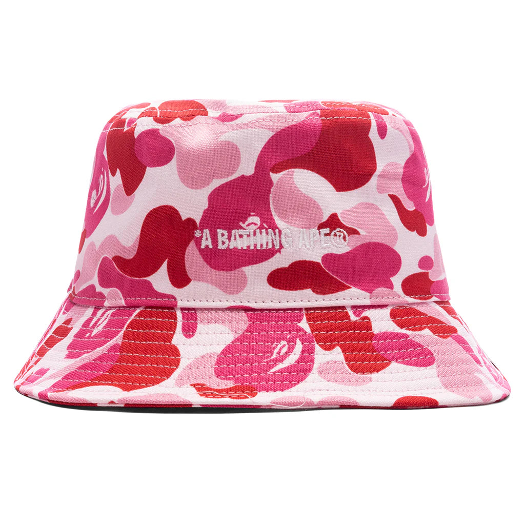 Abc Camo Logo Bucket Hat Pink