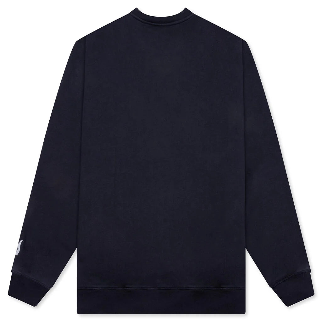 Weird Trad Logo Crew Neck Sweatshirt Dark Navy