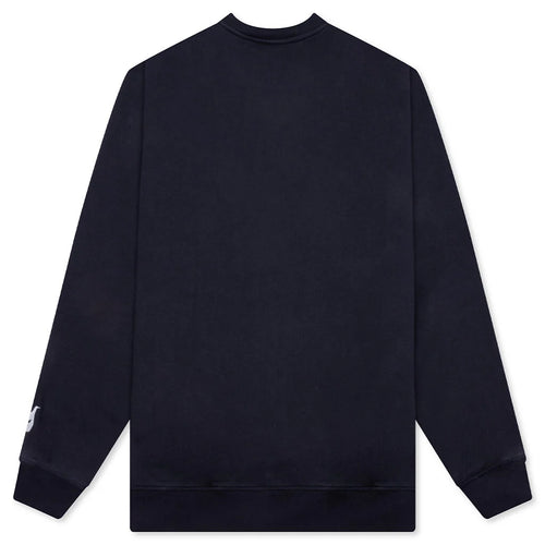 Weird Trad Logo Crew Neck Sweatshirt Dark Navy
