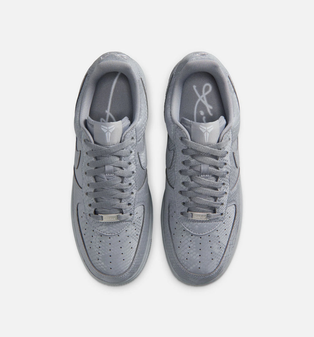 Kobe Air Force 1 Low Cool Grey Mens Lifestyle Shoe Cool Grey Wolf Grey