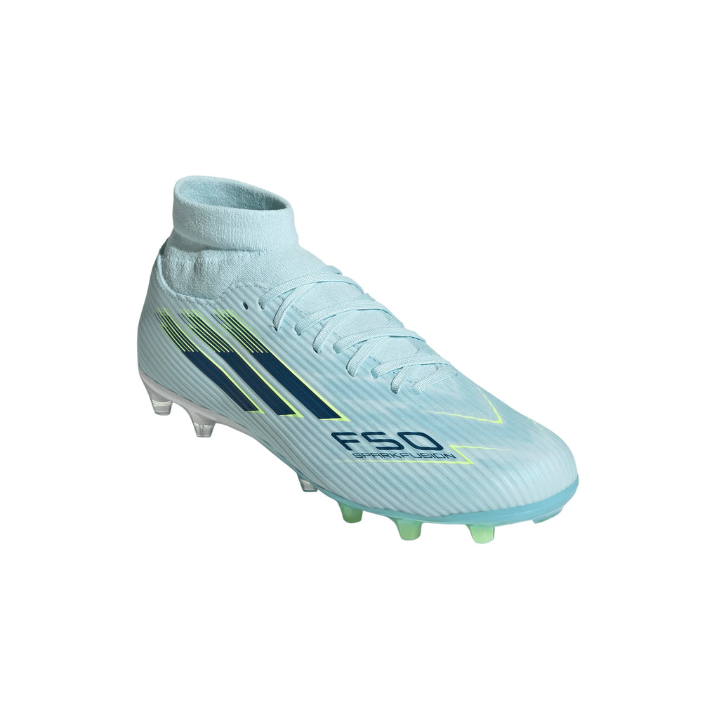 adidas F50 SparkFusion League Mid Cut FG AG Firm Ground Artificial Ground Womens Soccer Cleats Blue