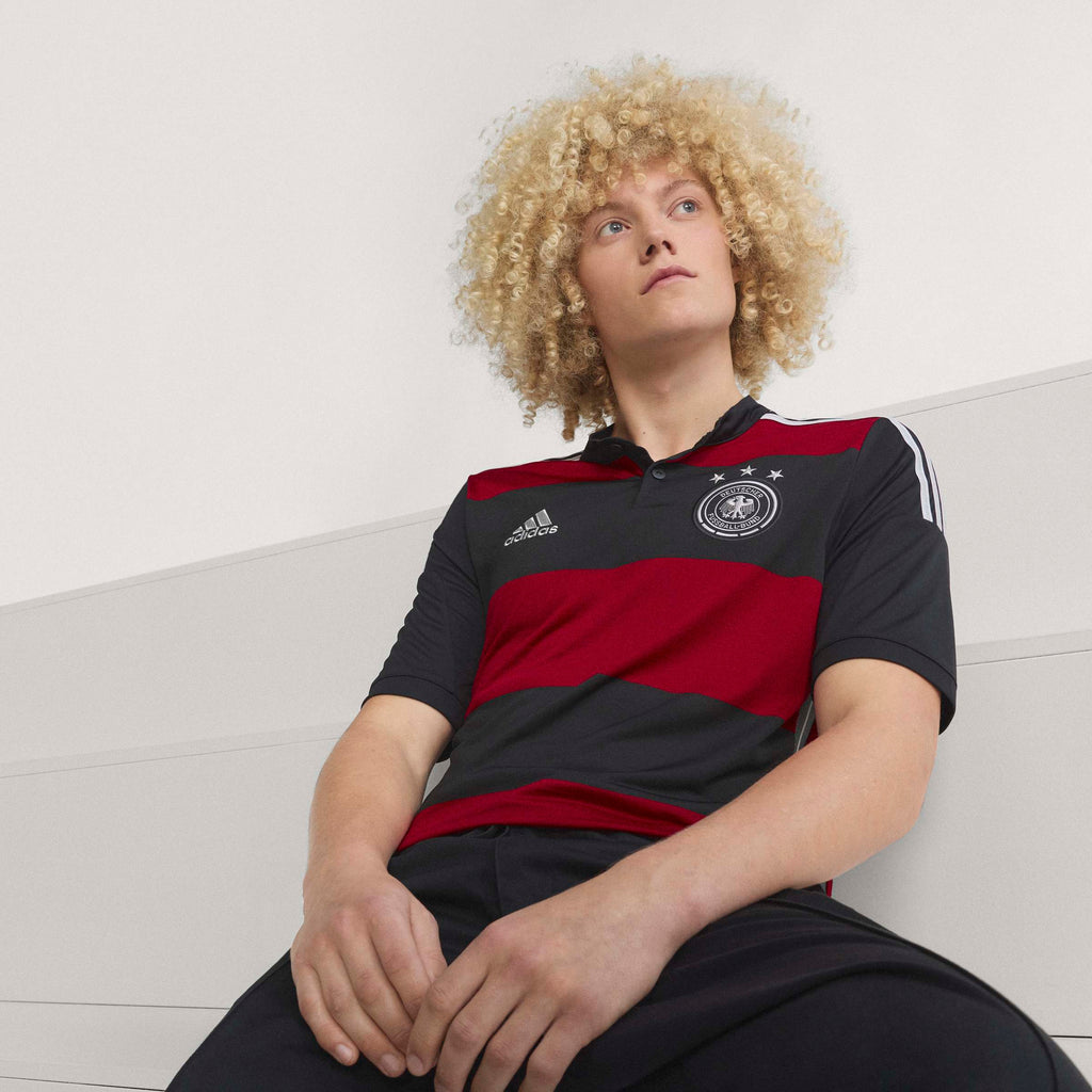 adidas Germany Away 2014 Mens Soccer Jersey Black Red White