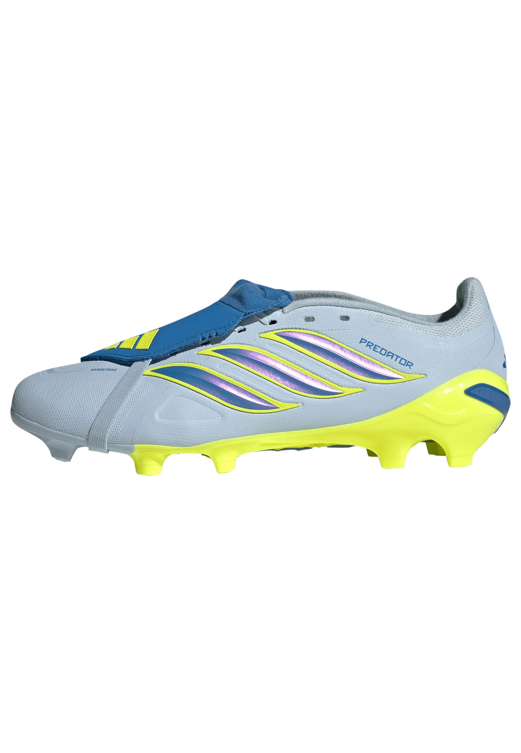 adidas Predator League Fold Over Tongue FG Firm Ground Mens Soccer Cleats Sky Blue Yellow