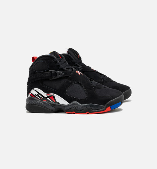 Air Jordan 8 Retro Playoffs Grade School Lifestyle Shoe Black