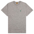 Heart Badge T Shirt Grey