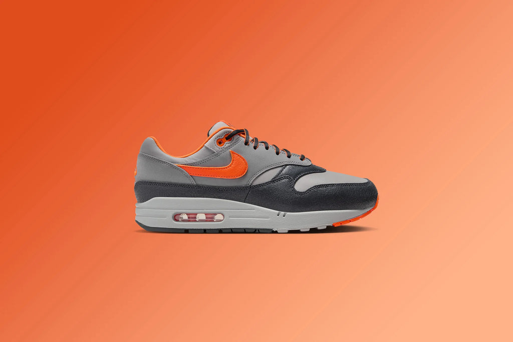 Nike x HUF Air Max 1 Brilliant Orange Anthracite Brilliant Orange Medium Grey