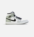 Air Jordan 1 Mid Smoke Grey Mens Lifestyle Shoe Black Grey