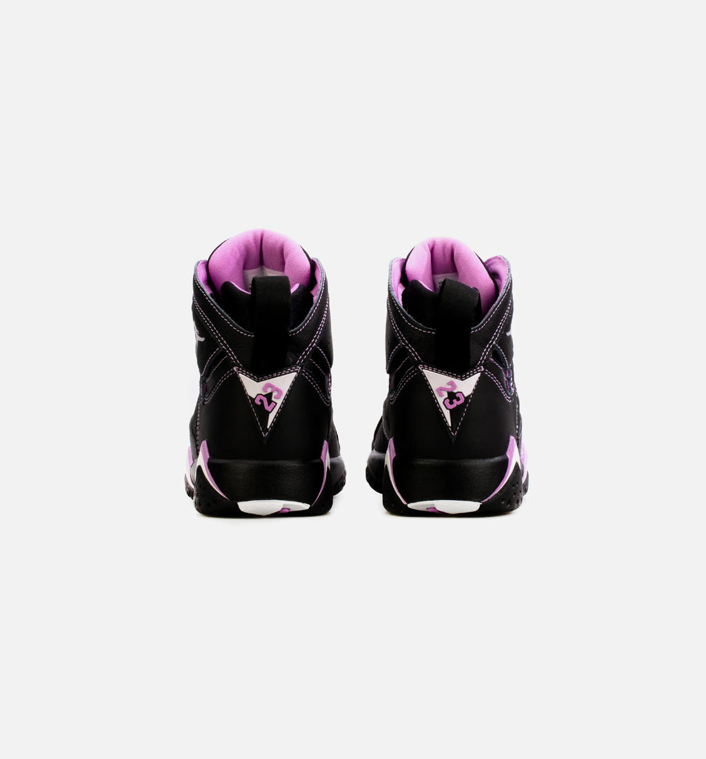 Air Jordan 7 Barely Grape Grade School Lifestyle Shoe Black Purple