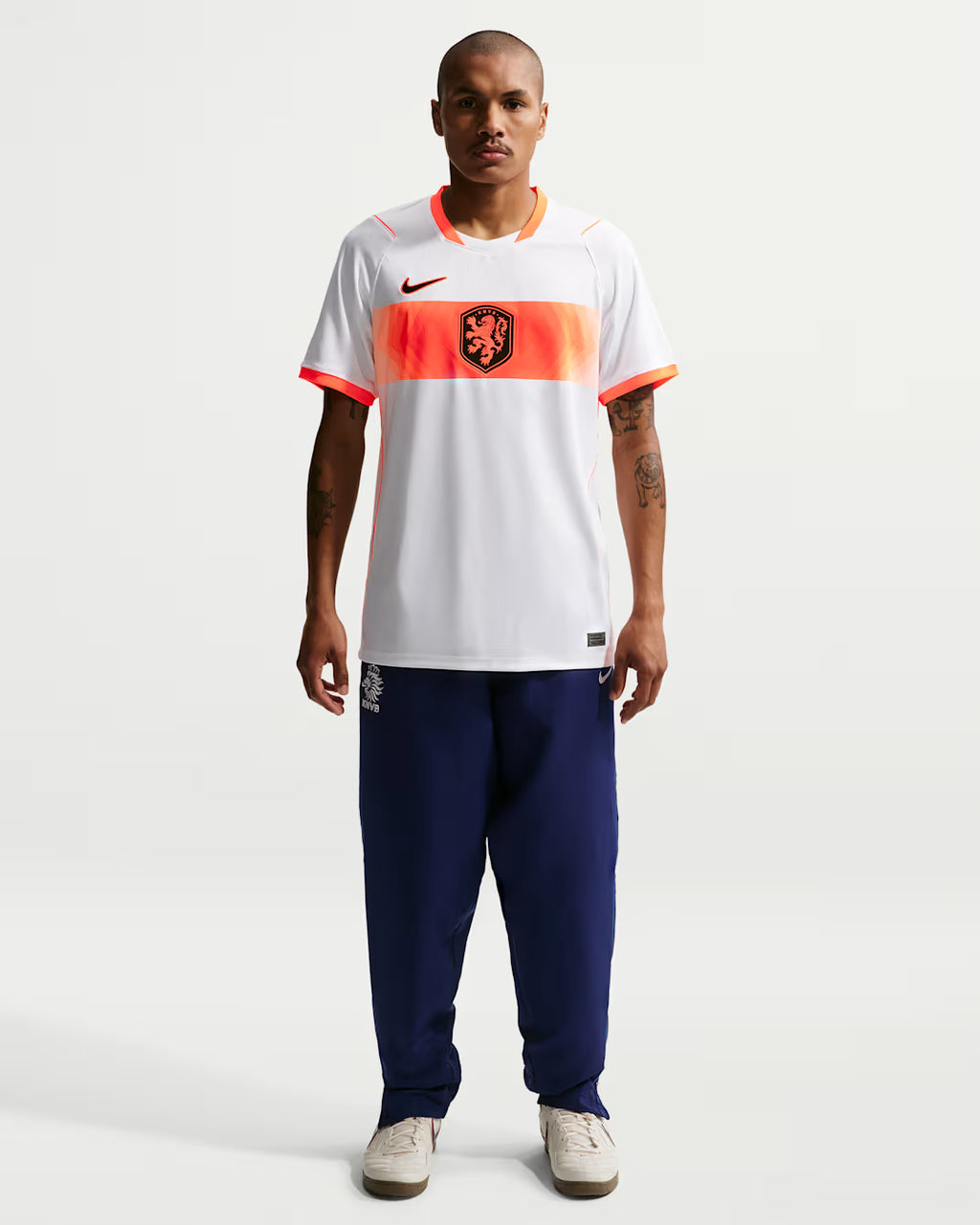Nike Netherlands Away Mens Jersey 2026 White Hyper Crimson Black
