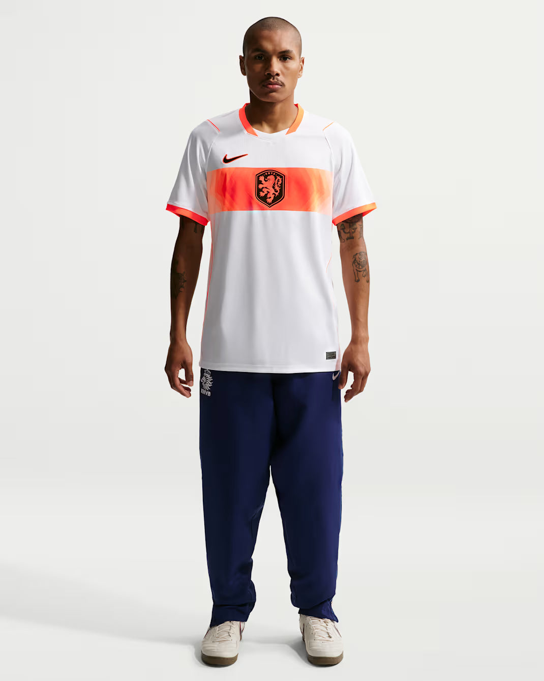 Nike Netherlands Away Mens Jersey 2026 White Hyper Crimson Black