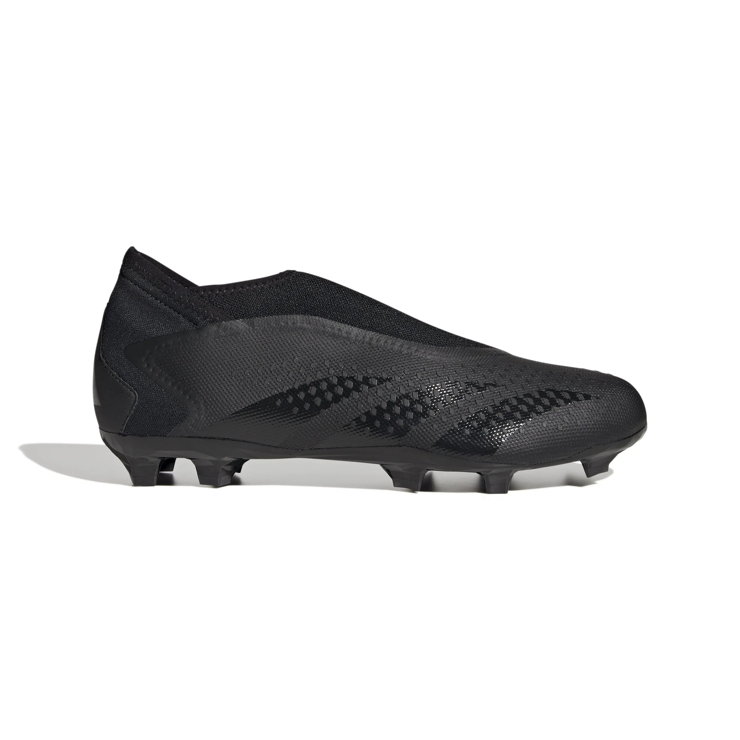 adidas Predator Accuracy3 Laceless FG Firm Ground Soccer Cleats Black Black