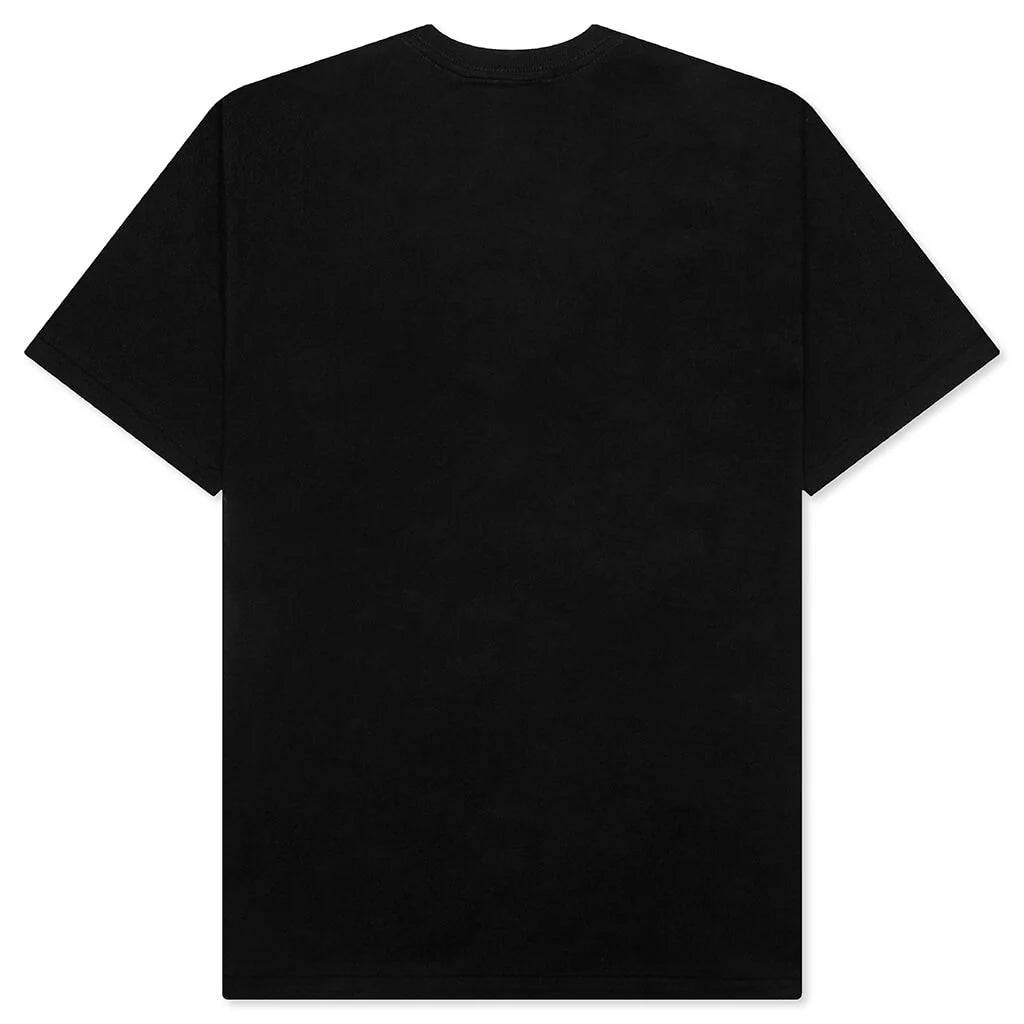 Color Camo Milo on Big Ape Tee Black Purple