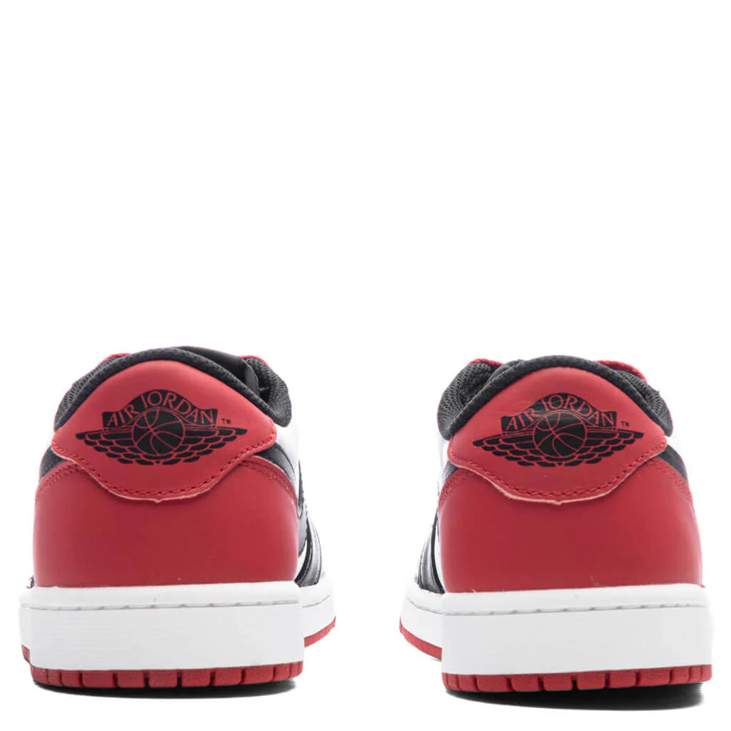 Air Jordan 1 Low OG Black Toe White Black Varsity Red