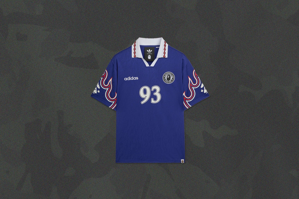 Adidas x BAPE S S Flame Jersey Japan Blue