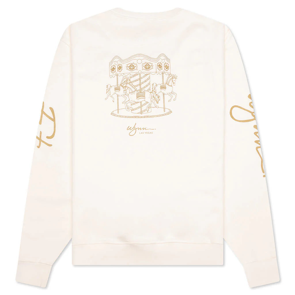 Feature x Wynn Carousel Crewneck Cannoli Cream