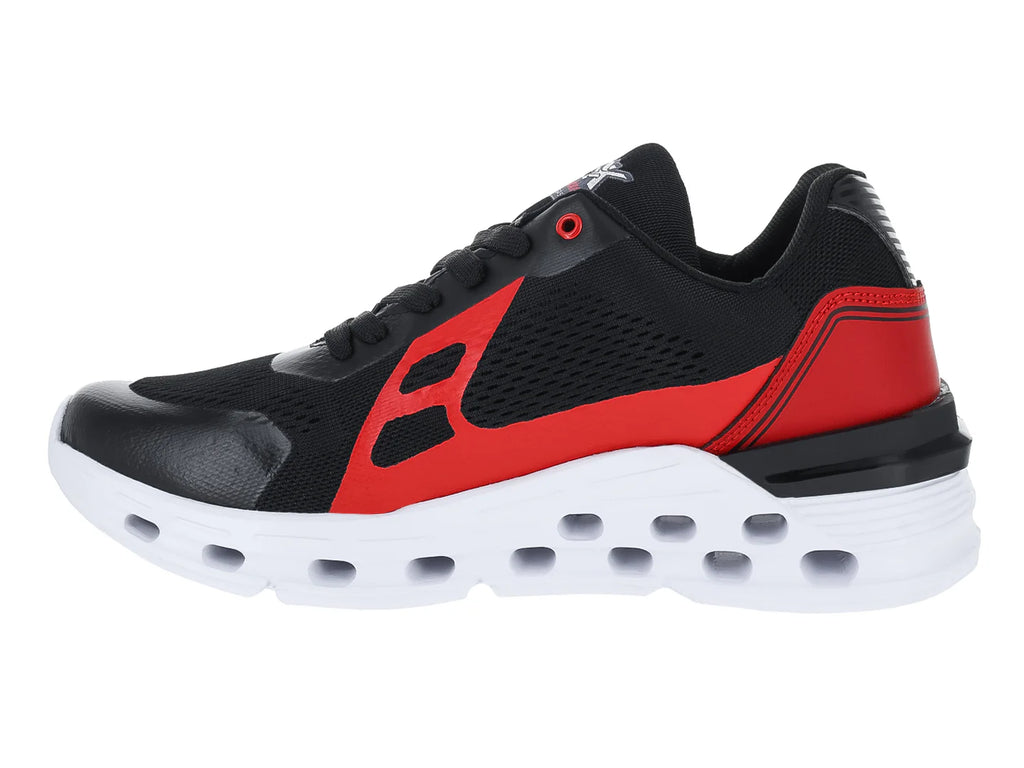 Tenis de Baloncesto Makena Negro y Rojo para Hombre