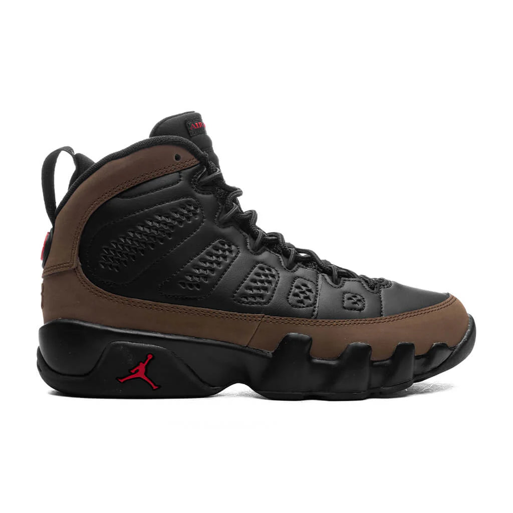 Air Jordan 9 Retro GS Black True Red Light Olive