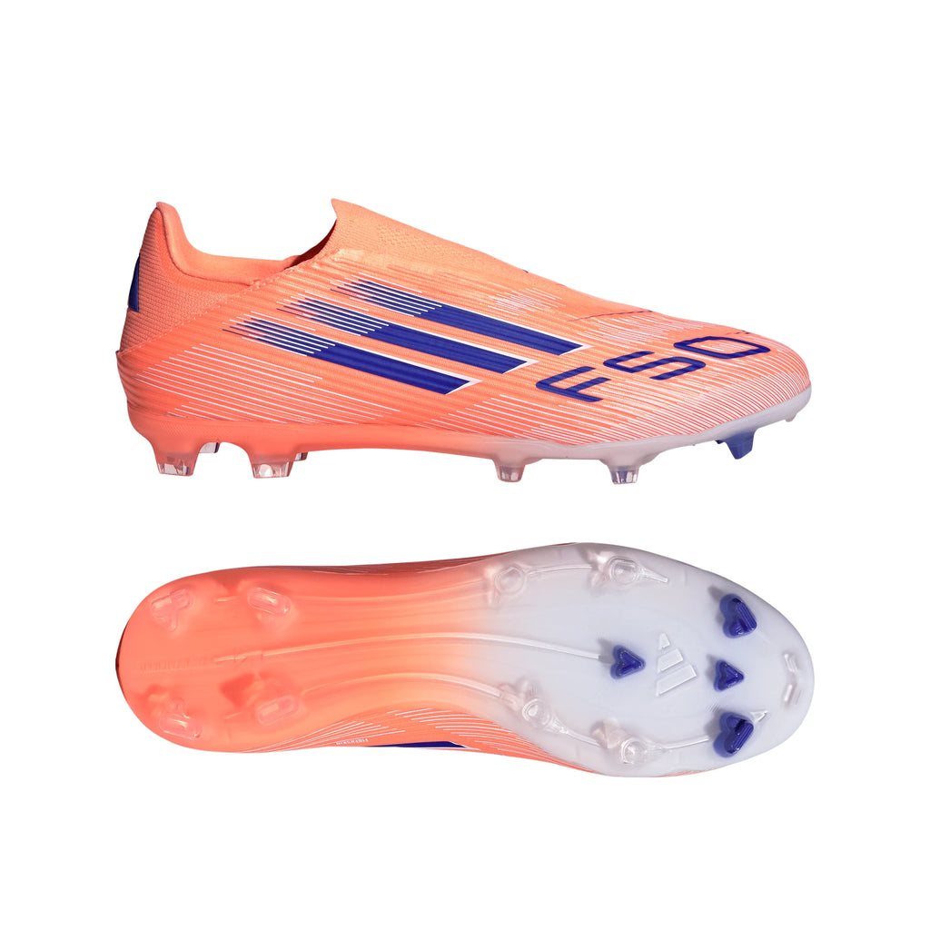 adidas F50 League Laceless FG MG Mens Soccer Cleats Orange Blue White