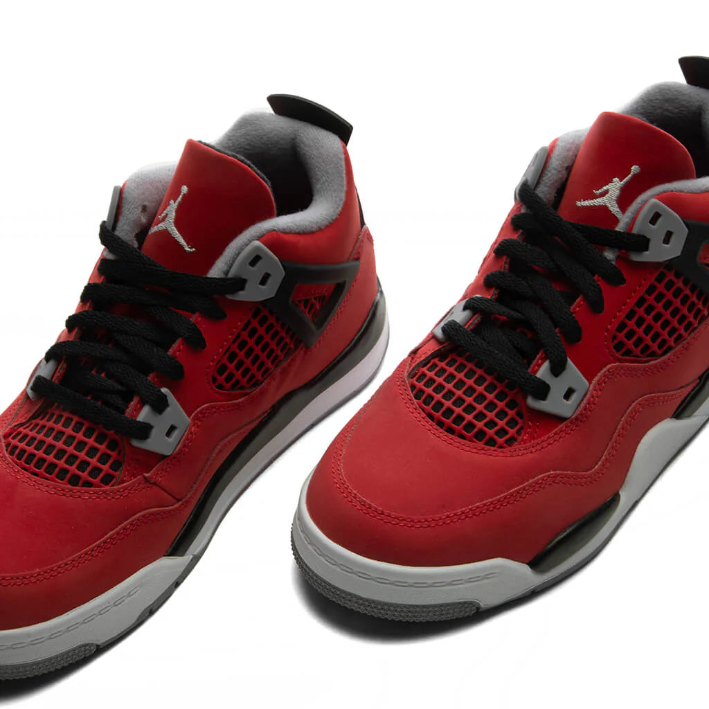 Air Jordan 4 Retro Toro Bravo PS Fire Red White Black Cement Grey