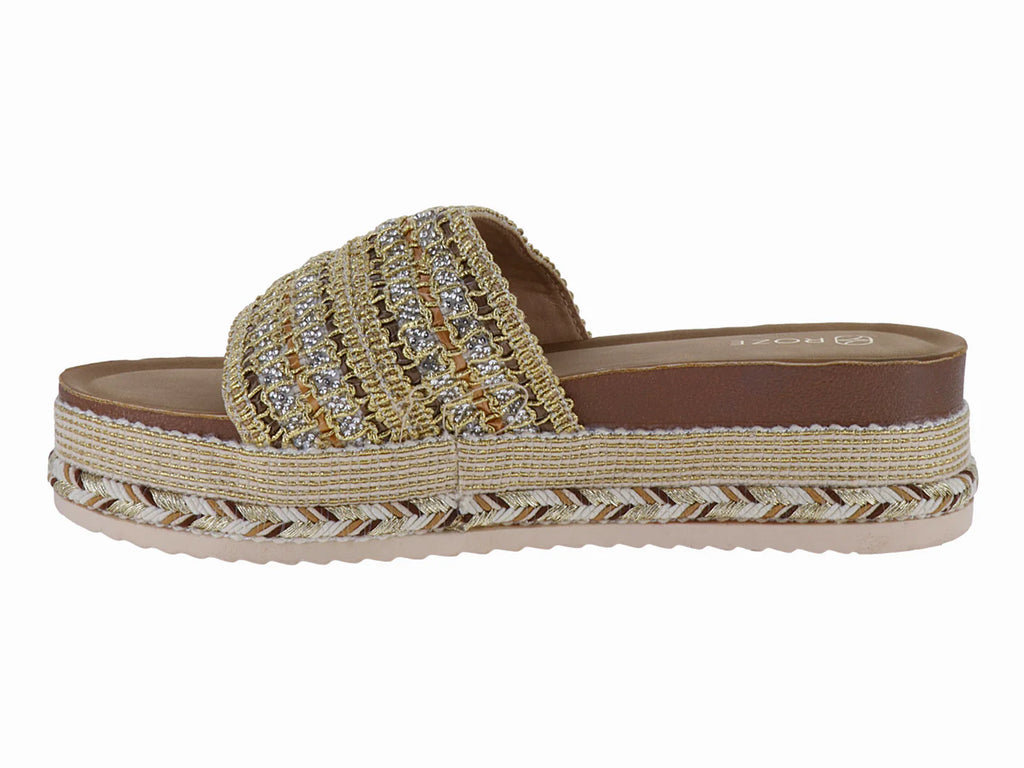 Sandalias Plataforma Roze Brown Beige para Mujer