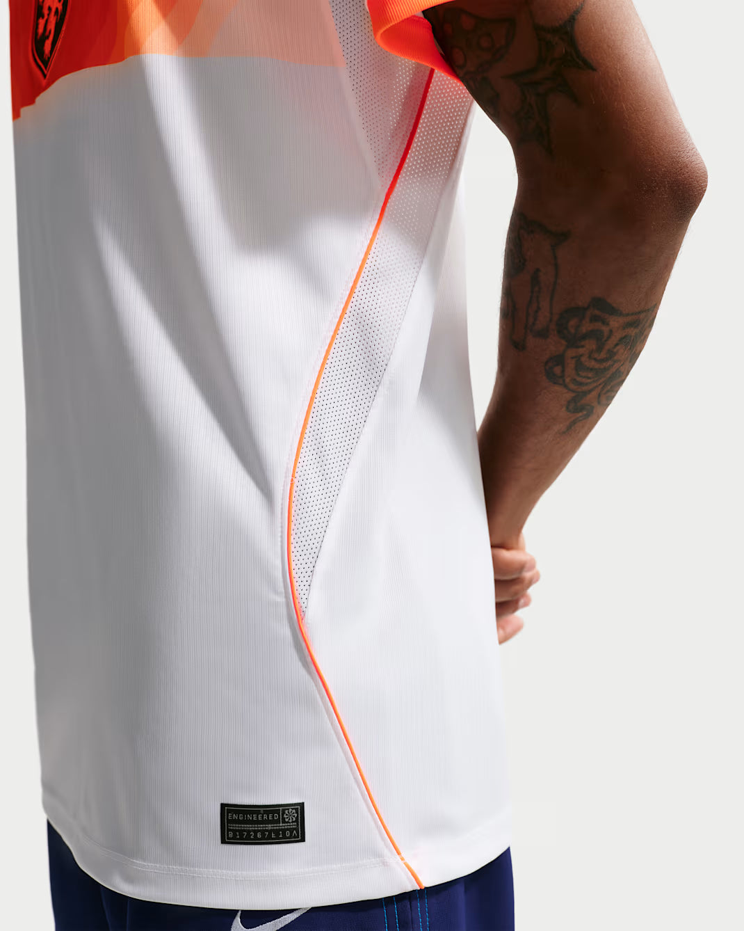 Nike Netherlands Away Mens Jersey 2026 White Hyper Crimson Black