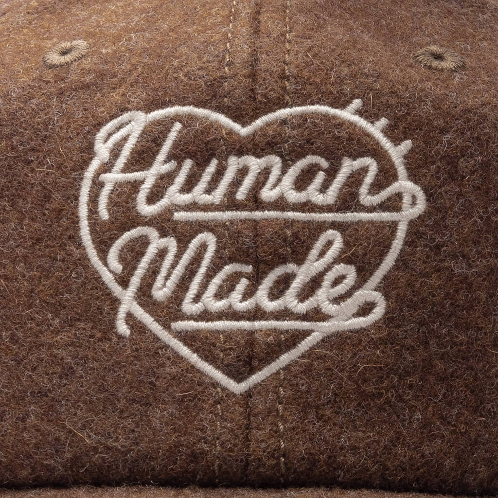 6 Panel Wool Cap Brown