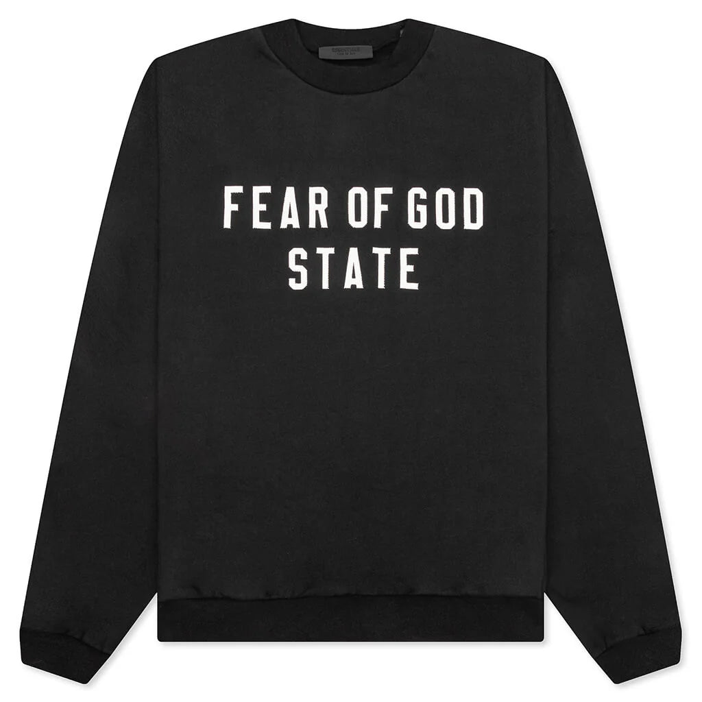 Heavy Fleece Crewneck Black