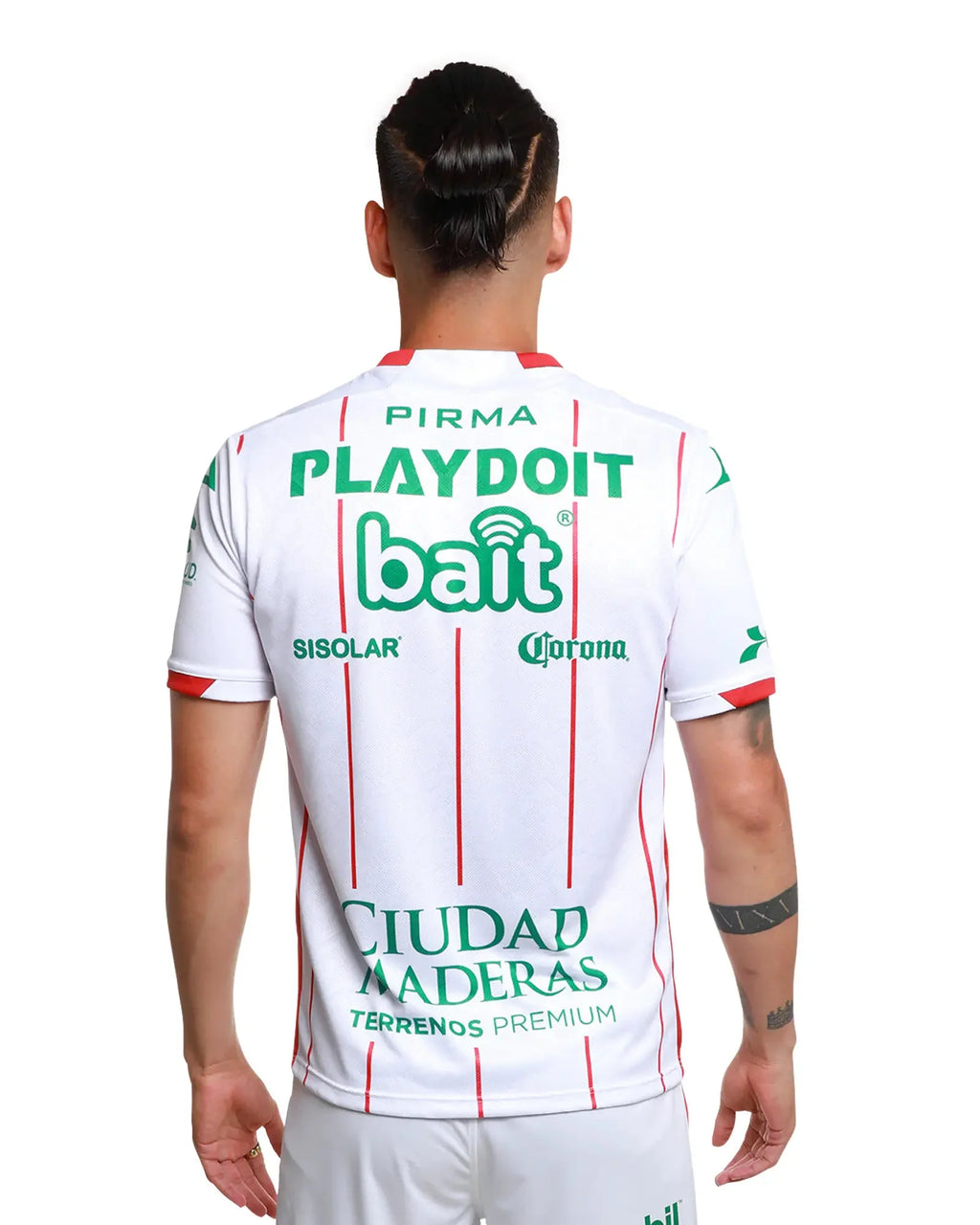 Pirma Necaxa Home Mens Soccer Jersey 25 White Red