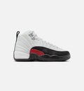 Air Jordan 12 Retro Taxi Flip Grade School Lifestyle Shoe White Gym Red Black