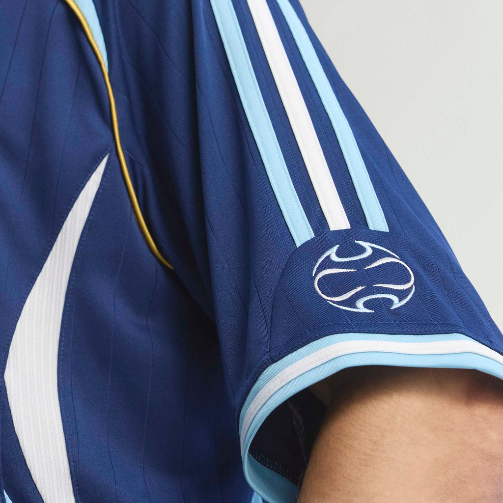adidas Argentina Away Mens Soccer Jersey 2006 Dark Blue