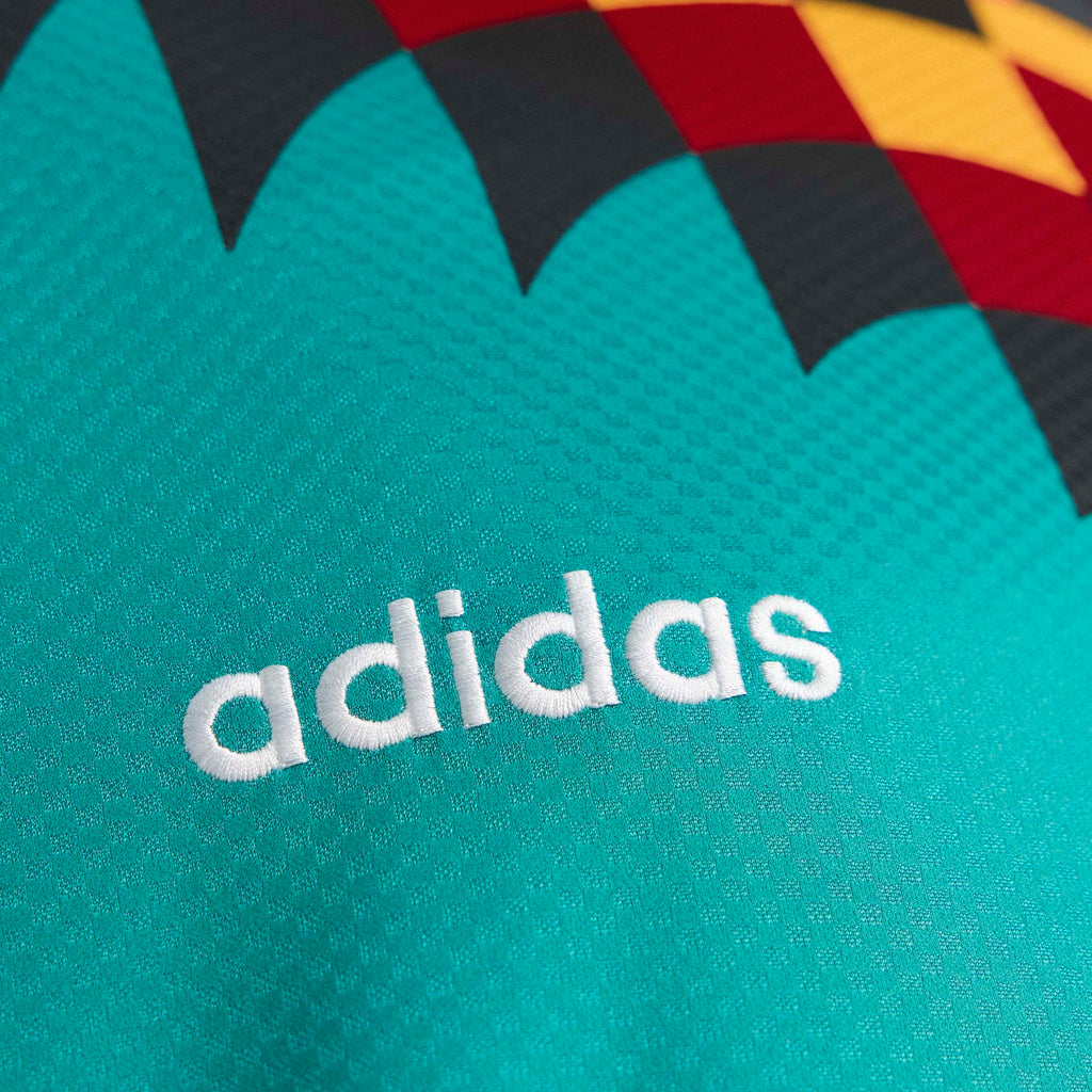 adidas Germany Away 1994 Mens Soccer Jersey Green Black Red